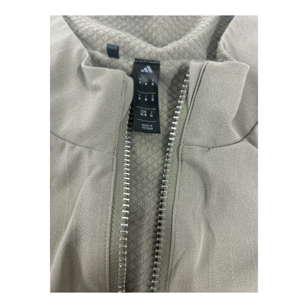 Adidas Mens Gorpcore Full Zip Vest gre Green Three Stripe Size Mediumy